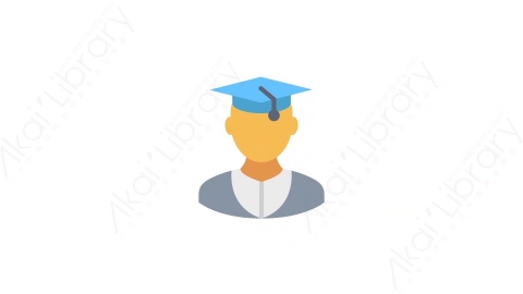 AE模板-2-Student学生MG扁平教育动画图标