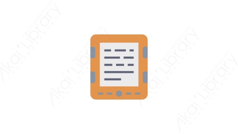 AE模板-6-E-Book电子书MG扁平教育动画图标