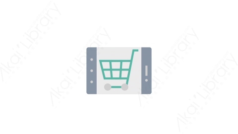 AE模板-3-M-Commerce网上购物MG扁平商业金融动画图标