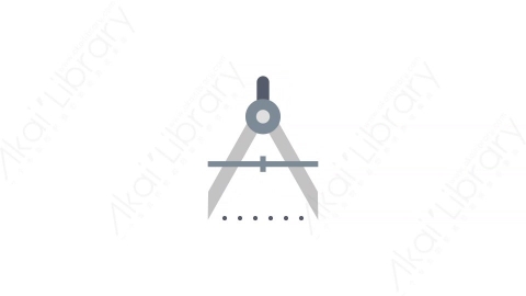 AE模板-4-Precision圆规MG扁平设计工具动画图标