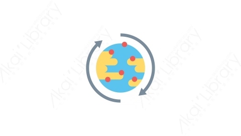 AE模板-9-Global solution解决方案MG扁平市场营销业务动画图标