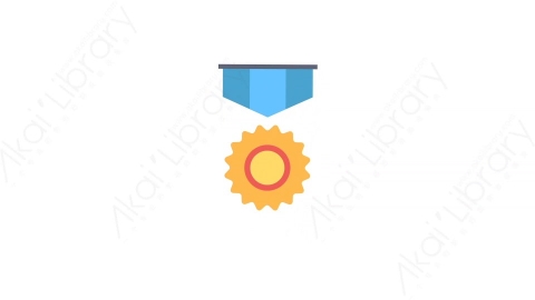 AE模板-9-Award奖章MG扁平通用动画图标