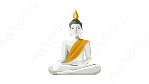 AE模板-Buddha佛像城市建筑元素图标