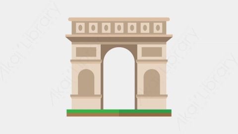 AE模板-India gate印度门城市建筑元素图标