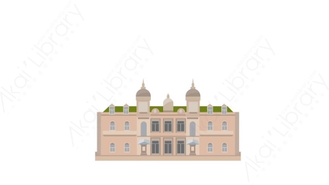 AE模板-Monaco Cathedral摩纳哥大教堂城市建筑元素图标