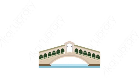 AE模板-Raialto Bridge里亚托桥城市建筑元素图标