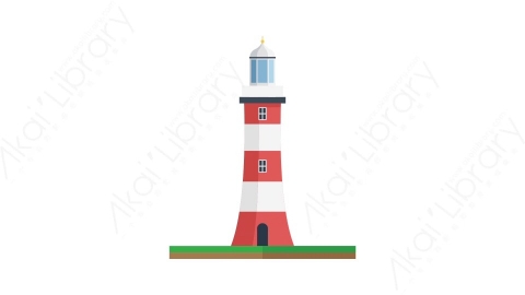 AE模板-Smeatons Lighthouse斯梅顿的灯塔城市建筑元素图标