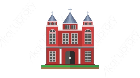 AE模板-Westminster Abbey威斯敏斯特修道院城市建筑元素图标
