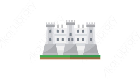 AE模板-Windsor Castle温莎古堡城市建筑元素图标