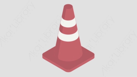 AE模板-Traffic_Cone路障MG扁平建筑施工元素图标