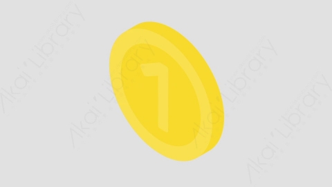 AE模板-Coin_01金币MG扁平金融财经元素图标