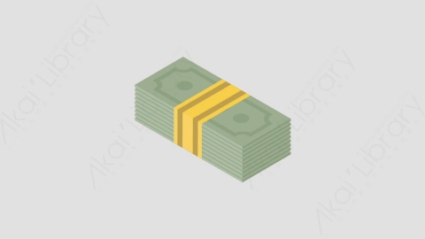 AE模板-Money_Stack钞票MG扁平金融财经元素图标