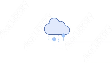 AE模板-11Hail雨夹雪MG扁平天气元素图标
