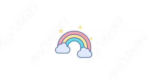 AE模板-26Rainbow彩虹MG扁平天气元素图标