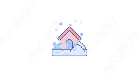 AE模板-33Snowstorm暴风雪MG扁平天气元素图标