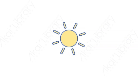 AE模板-41Sunny晴天MG扁平天气元素图标