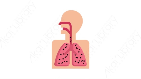 AE模板-17_ Respiratory Infection呼吸道感染MG扁平医学医疗元素图标