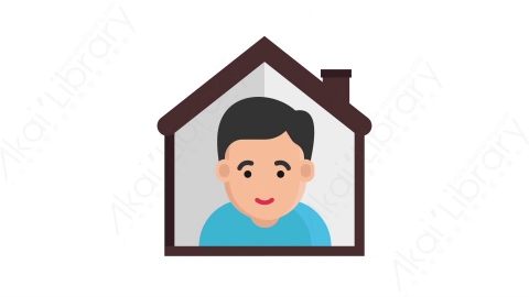 AE模板-24_ Stay Home待在家里MG扁平医学医疗元素图标