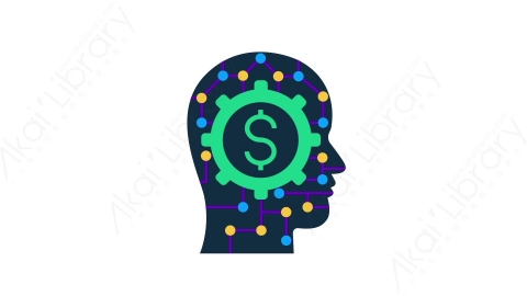 AE模板-Finance金融MG扁平科技网络元素图标