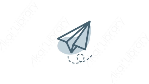AE模板-37_PaperPlane纸飞机MG扁平日常生活元素图标