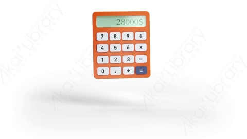AE模板-MG三维立体元素图标CALCULATOR计算器