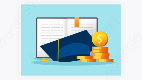图片素材-奖学金研究生费用教育资金贷款信用