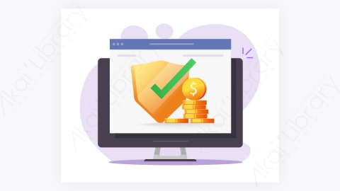 图片素材-网站金钱保险数字金融网站保护在线担保