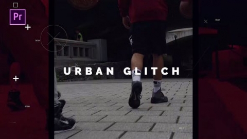 PR模板-现代故障城市宣传幻灯片展示Modern Glitch Promo