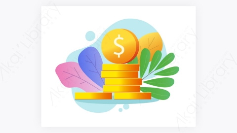 图片素材-硬币堆积或金币堆栈