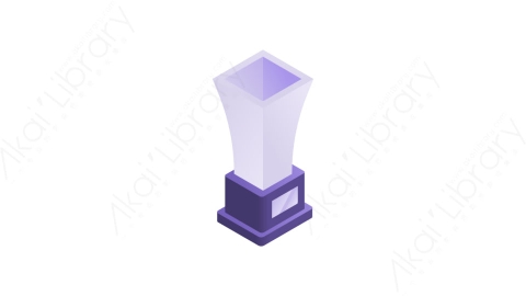 图片素材-013奖杯trophyMG等距立体卡通奖章徽章奖杯元素图标