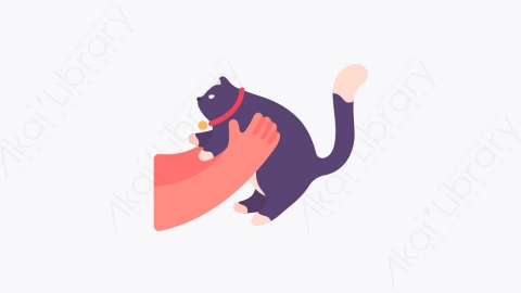 图片素材-002猫 cat扁平MG卡通自助元素图标