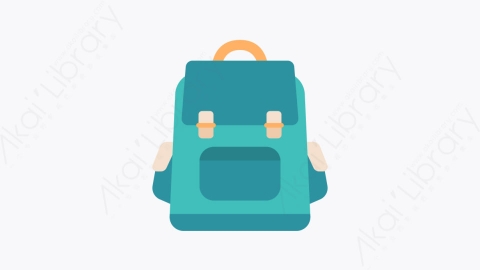 图片素材-003背包 backpack扁平MG卡通衣服和衣服元素图标2