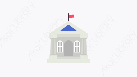 图片素材-003银行 bank扁平MG卡通商业和金融的元素图标