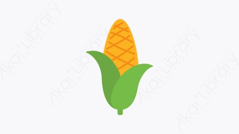 图片素材-003玉米 corn扁平MG卡通农业元素图标