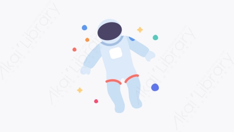 图片素材-004宇航员 astronaut扁平MG卡通空间元素图标