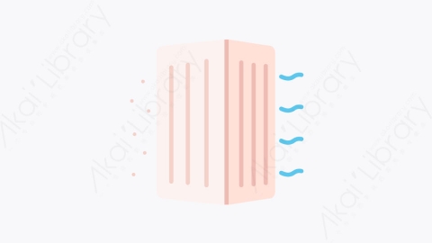 图片素材-005空气净化器 air purifier扁平MG卡通空气污染元素图标
