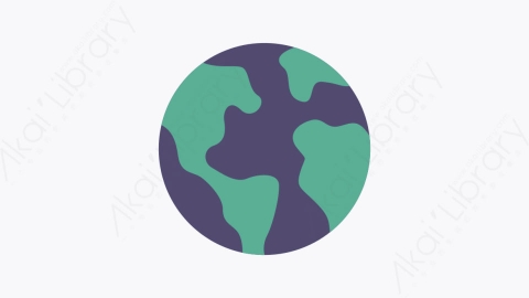 图片素材-005地球 earth扁平MG卡通空间元素图标