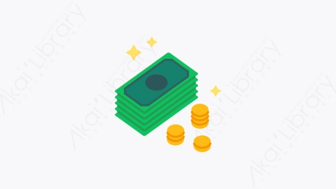 图片素材-006现金 cash扁平MG卡通商业和金融的元素图标