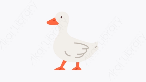 图片素材-006鸭 duck扁平MG卡通农业元素图标