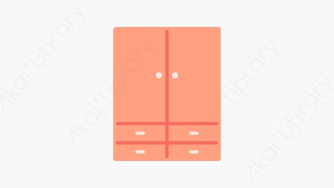 图片素材-006衣柜 wardrobe扁平MG卡通家具和家居装饰Vol1元素图标