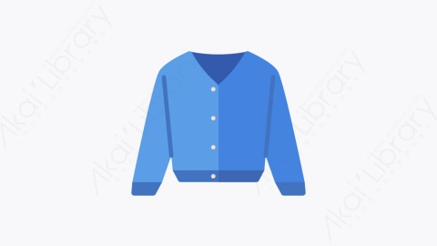 图片素材-007开衫 cardigan扁平MG卡通衣服和衣服元素图标2