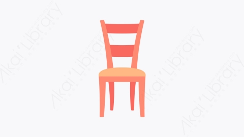 图片素材-007椅子 chair扁平MG卡通家具和家居装饰Vol1元素图标