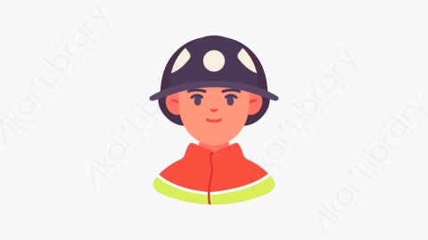 图片素材-007消防员 fireman扁平MG卡通职业与人形元素图标