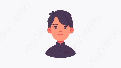 图片素材-008学生 student扁平MG卡通职业与人形元素图标