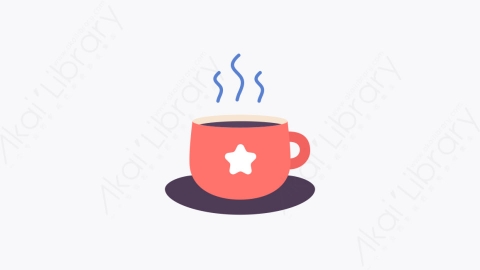 图片素材-009咖啡因 caffeine扁平MG卡通教育和学校的元素图标