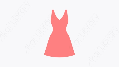 图片素材-010连衣裙 dress扁平MG卡通衣服和衣服元素图标2