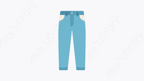 图片素材-010牛仔裤 jeans扁平MG卡通衣服和衣服元素图标