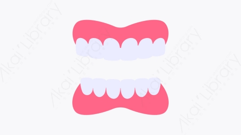 图片素材-011假牙 dentures扁平MG卡通牙科元素图标