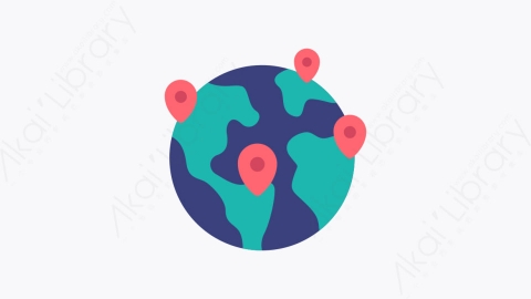 图片素材-011地点 location个扁平MG卡通物流元素图标