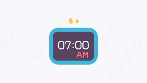 图片素材-012报警 alarm扁平MG卡通教育和学校的元素图标